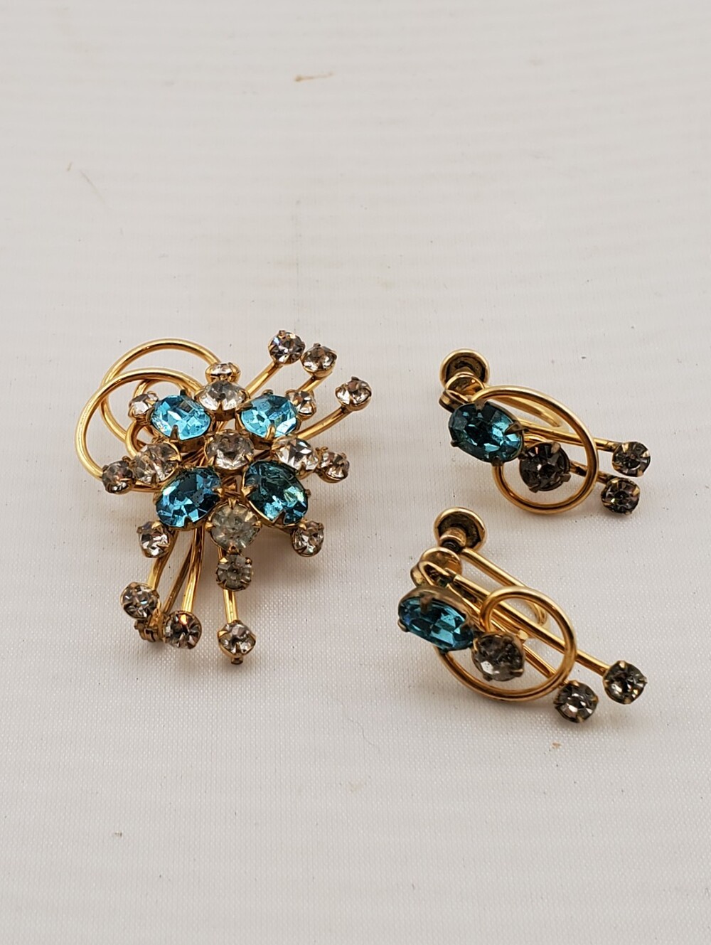 Antoinette Gold Filled Brooch Earrings